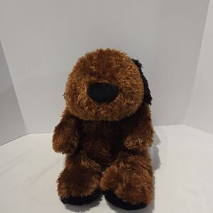 Spark Create Imagine Walmart Brown Black Dog Plush Shaggy 18" Stuffed Animal